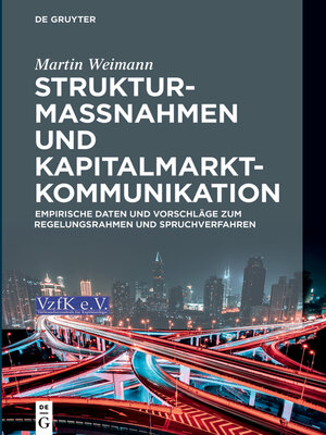 cover image of Strukturmaßnahmen und Kapitalmarktkommunikation